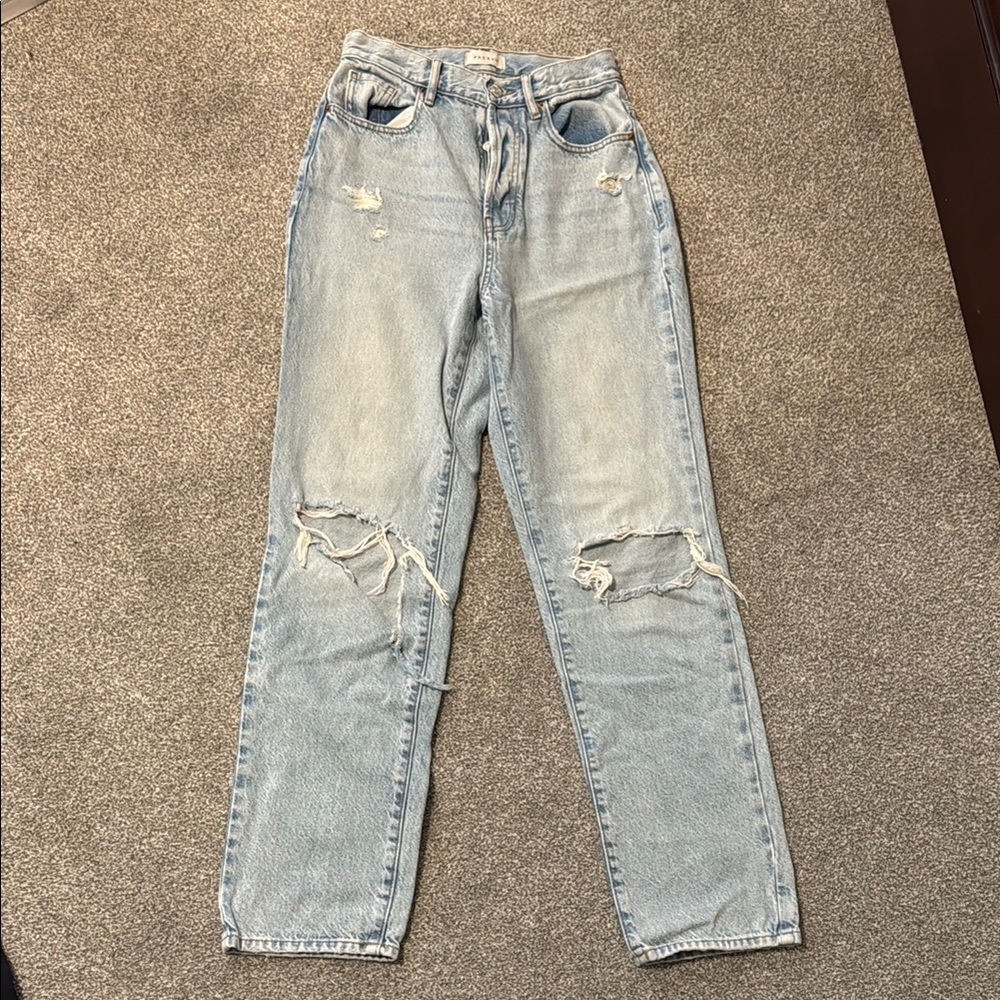 Women's Distressed Light Blue Jeans